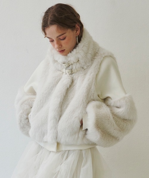 J1U by LA BELLE ETUDE」 ジップアップブルゾン FREE ホワイト  