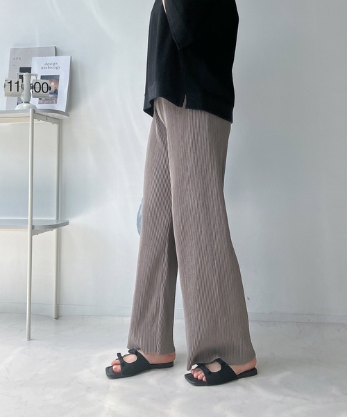 AS KNOW AS（アズノゥアズ） パンツ カットOK!! プリーツパンツ