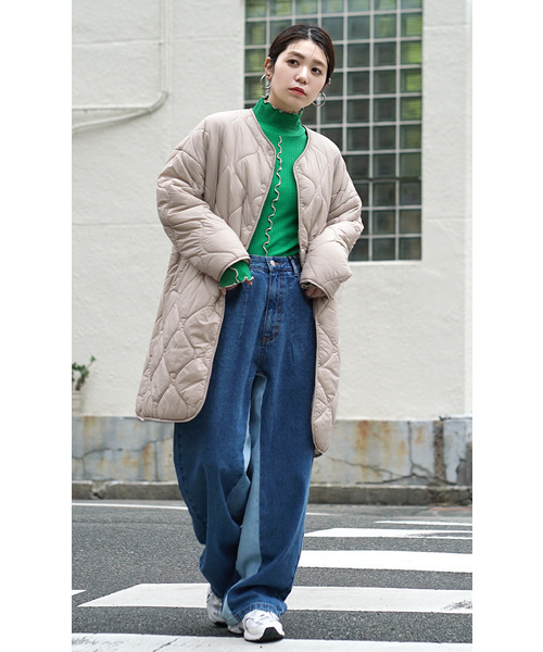 MIMIMEMETE（ミミメメット） tシャツ バイカラーメロウ リブタートル