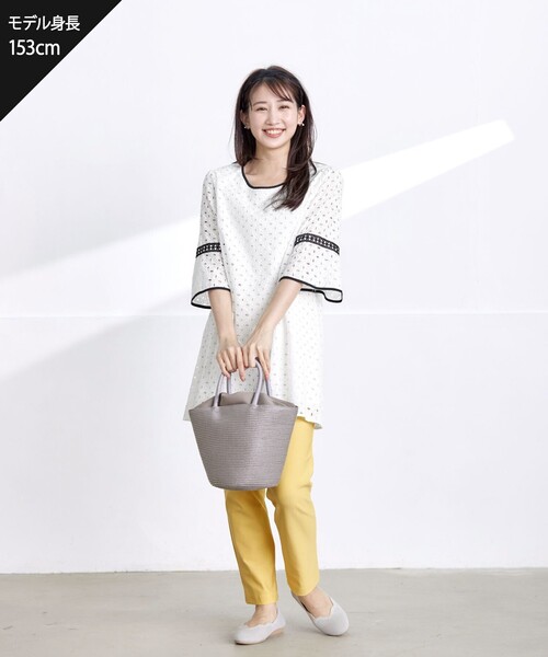 Tiaclasse ブラウス シャツ 「小倉優子さん着用」パンチング