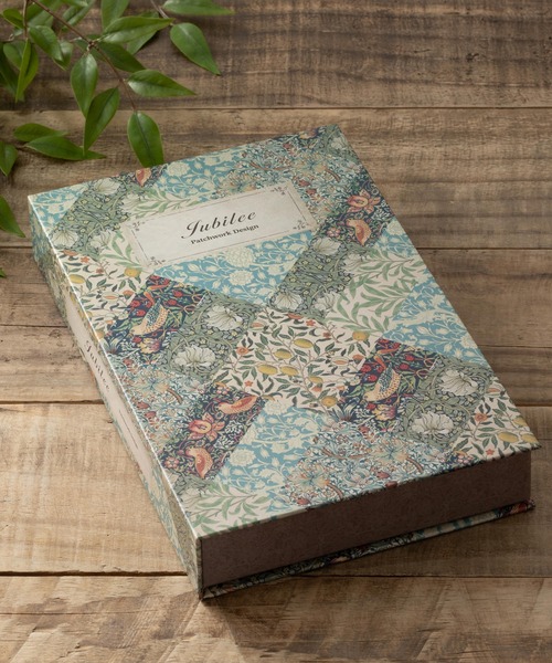 Jubilee（ジュビリー） 収納 本型小物入れ ウィリアムモリス柄 ブック
