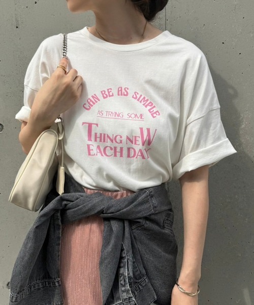 tシャツ Tシャツ レディース オーバーサイズプリントTee｜zozo｜02