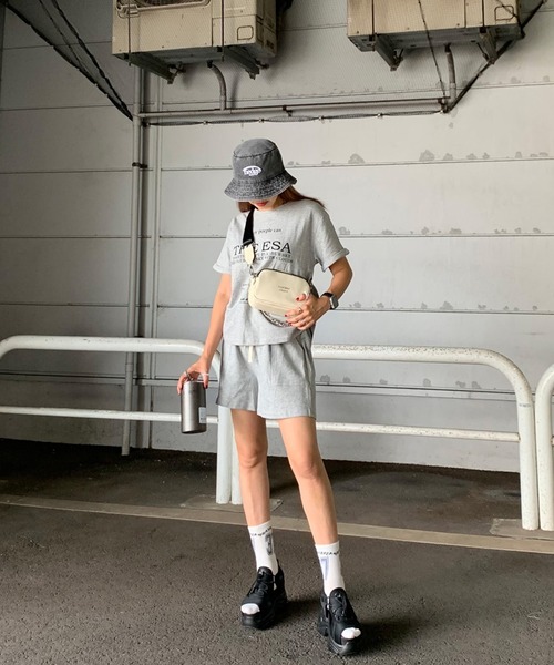 non-hedge セットアップ ロゴ半袖Tシャツ・ショートパンツ