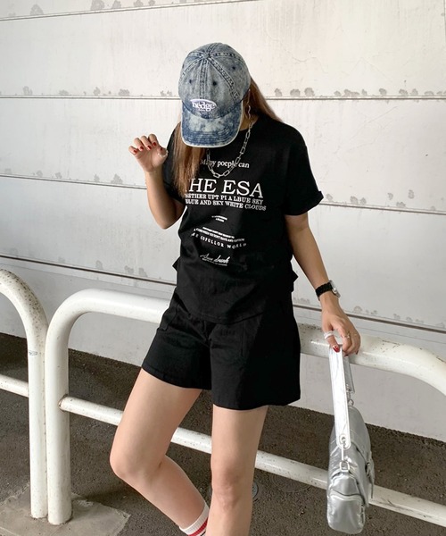 non-hedge セットアップ ロゴ半袖Tシャツ・ショートパンツ