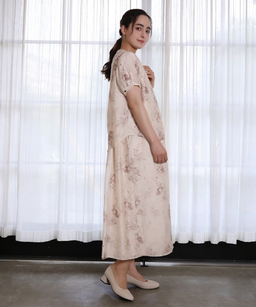ブラウス シャツ 「DECADE CLASSIC」花柄半袖トップス レディース DECADE CLASSIC ブラウス シャツ 「DECADE CLASSIC」花柄半袖