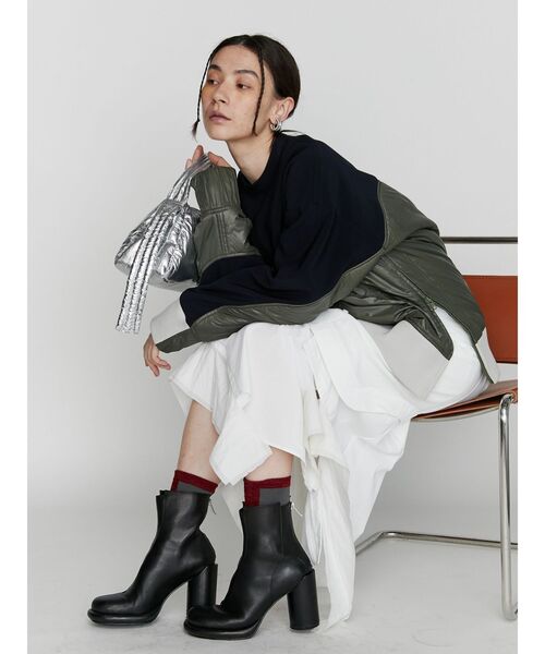 UN3D. ラウンドエッジショートブーツ UN3D. ラウンドエッジショートブーツ