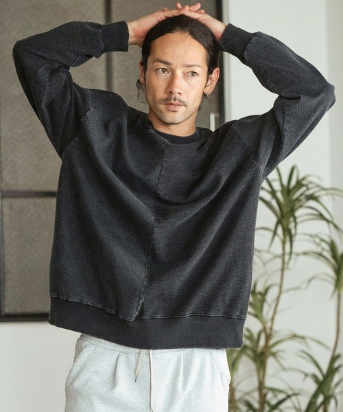 CAMBIO トレーナー スウェット msw1534-Denim×URAKE Combination