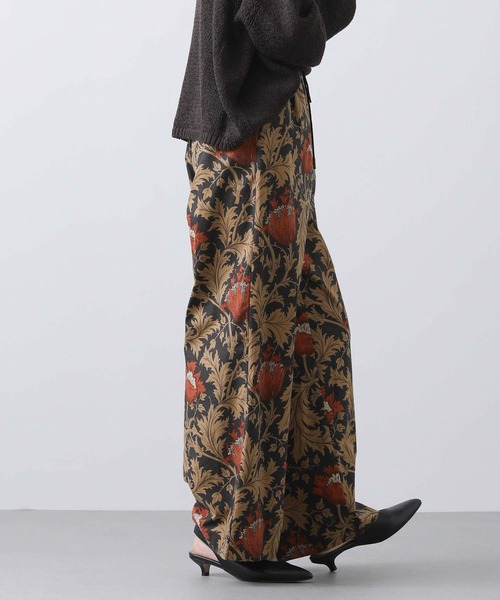 Acuta パンツ アネモネ柄ワイドイージーパンツ レディース : ZOZOTOWN 