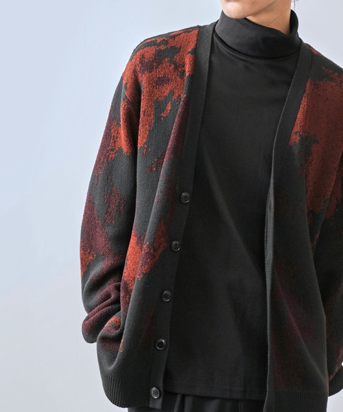 JUNRED（ジュンレッド） カーディガン ダブルジャガードカーディガン