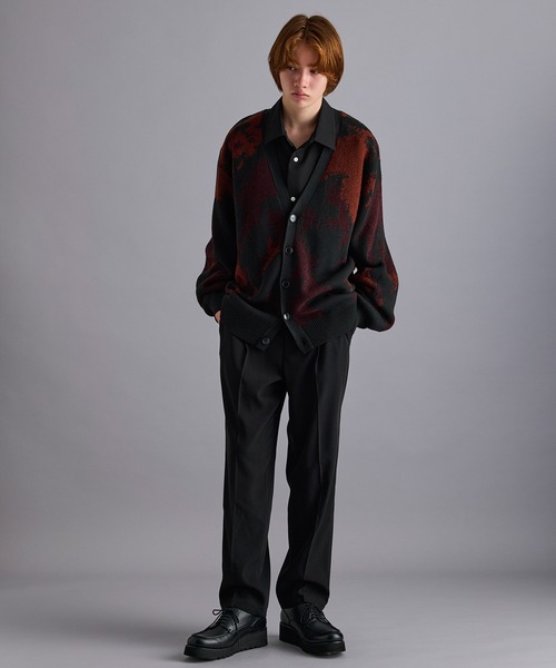 JUNRED（ジュンレッド） カーディガン ダブルジャガードカーディガン