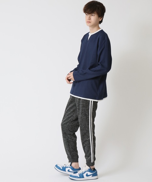 【HOODHOOD】H レイヤードフードロングスリーブT 2色 50％OFF】FUJITO（フジト） ロングスリーブ Tシャツ unleash