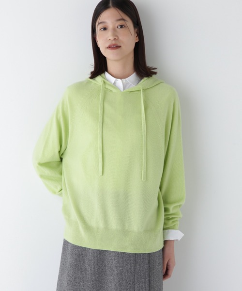 ヒューマンウーマン（human woman）/◆ウールカシミヤフーディニット human woman（ヒューマンウーマン） ニット セーター ウールカシミヤ