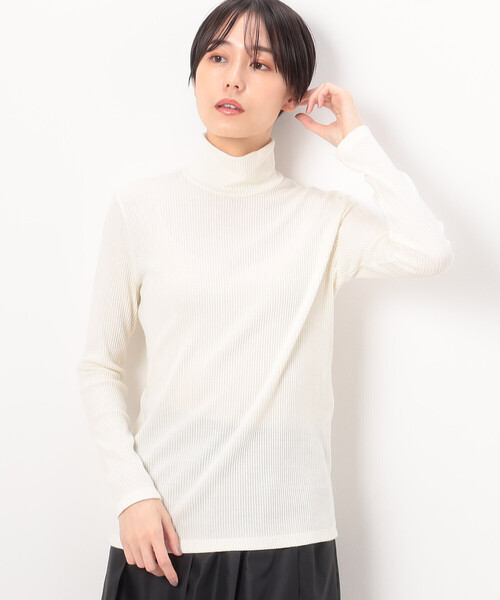 tシャツ ラグウォームリブニット ハイネックプルオーバー レディース_1