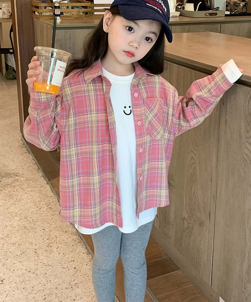 aimoha（アイモハ） ブラウス シャツ 「aimoha-KIDS-」チェック柄