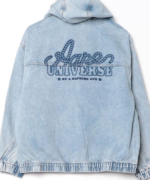 AAPE BY A BATHING APE デニムジャケット gジャン DENIM HOODIE