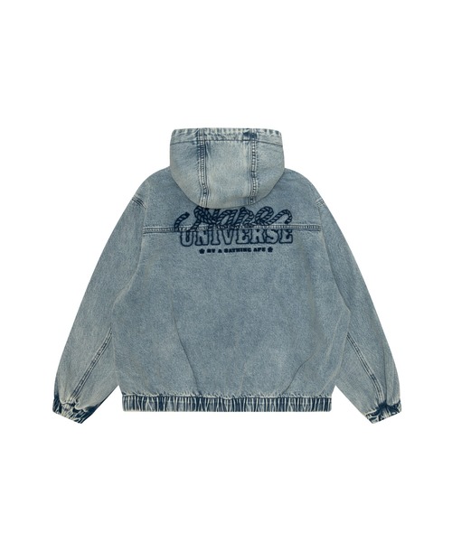 AAPE BY A BATHING APE デニムジャケット gジャン DENIM HOODIE
