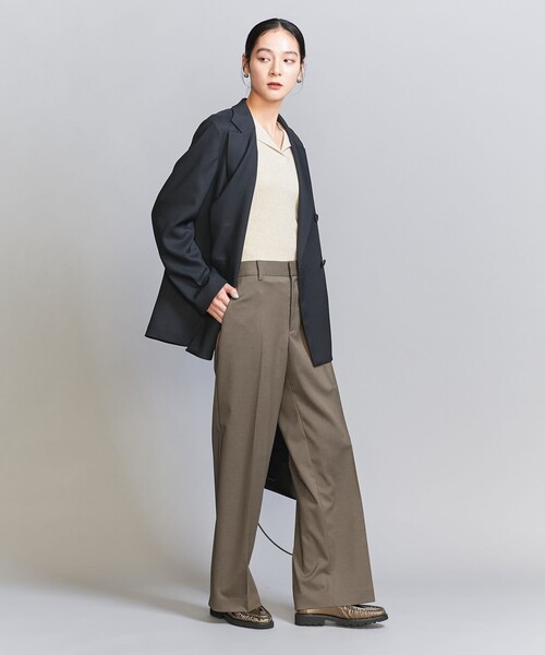 PATOU   ツイルストレートパンツ ツイル バックゴム ストレート パンツ