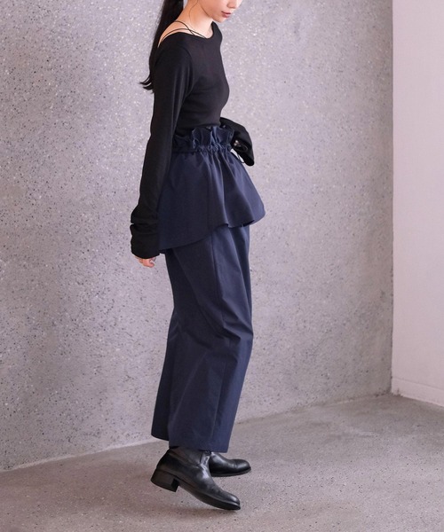 【新品】AnMiLLE ハイウエストペプラムスカート(ブラック) AKTE（アクテ） スカート ペプラムIラインスカート : ZOZOTOWN Yahoo