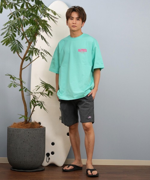 NALUTO TRUNKS ミントグリーン 水着 日本製 ポーチ付 LOST（ロスト） 水着 EIGHT TRACK-BS 水着 L25S-4101 メンズ