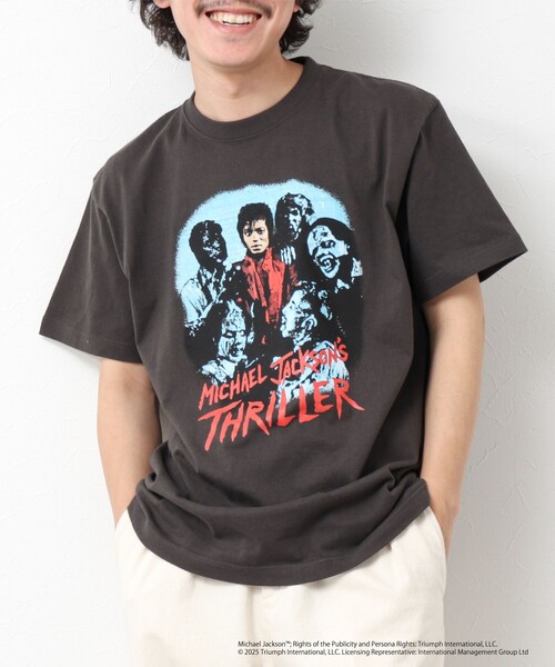 ク*ン様 Michael Jackson Tシャツ Mサイズ ブラック tシャツ MICHAEL JACKSON（マイケル・ジャクソン）プリントT