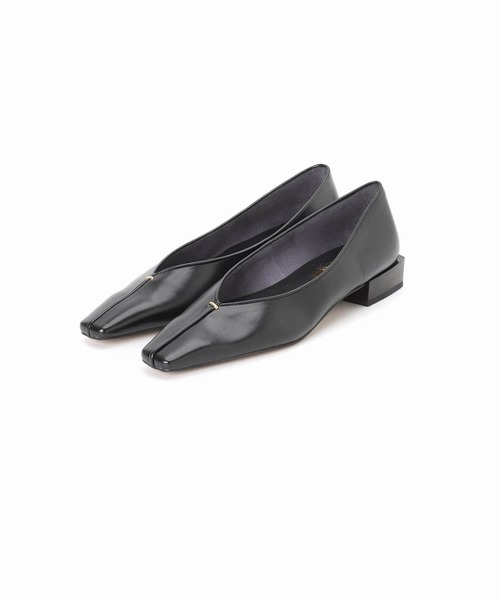 LE TALON GRISE 2.5cmナロースクエアシームフラット ルタロン ル タロン LE TALON 《追加》GRISE2.5cmナロースクエアシーム