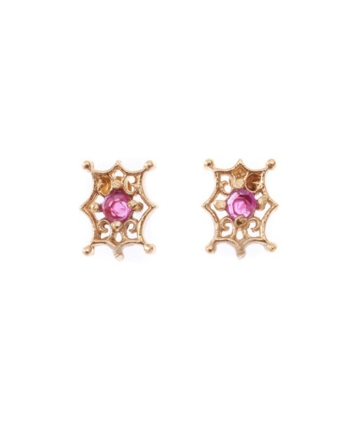 『JOLIE 』ピアス Jolie Toujours（ジョリトゥジュール） ピアス 「K18GP」1粒ルビー