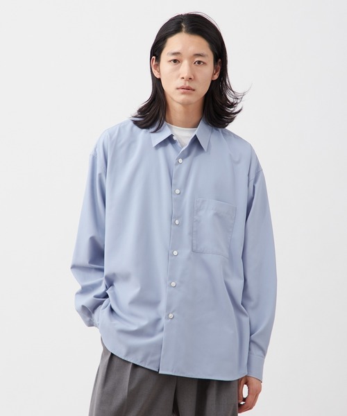 B.C STOCK シャツ リラックスフィット レギュラーカラーシャツ
