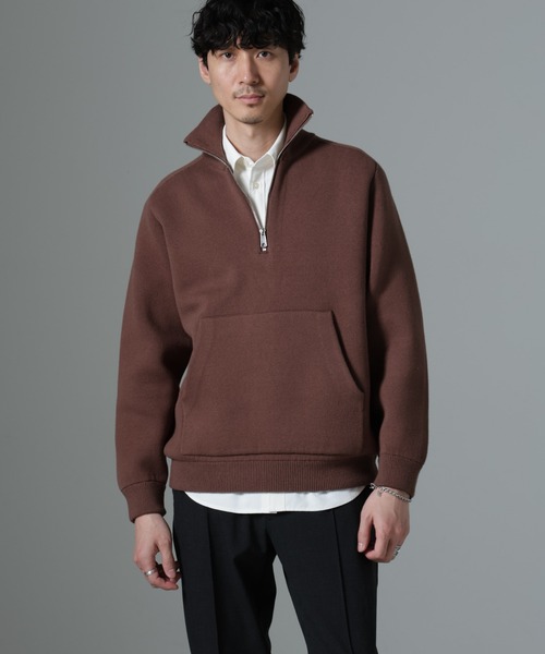 NANO universe（ナノ・ユニバース） セーター ニット ハーフジップ