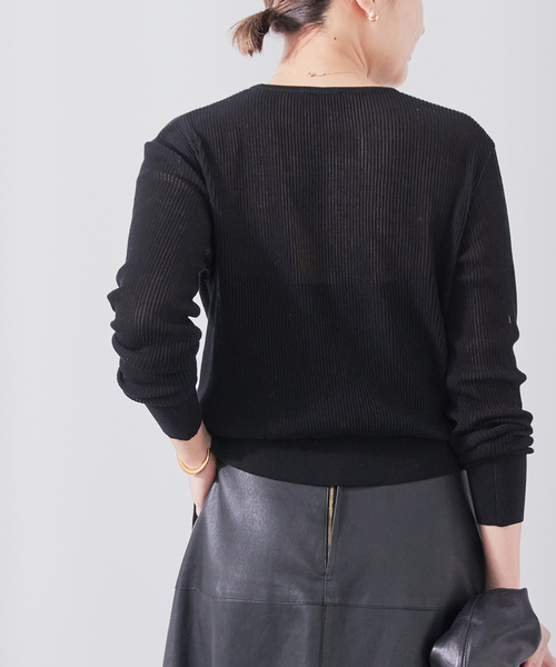 Deuxieme Classe 「Deuxieme Classe」 長袖ニット FREE ブラック
