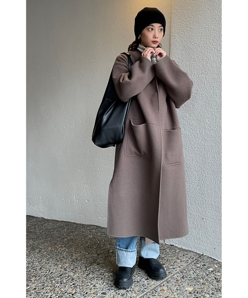 BLACK BY MOUSSY（ブラックバイマウジー） ノーカラーコート 1