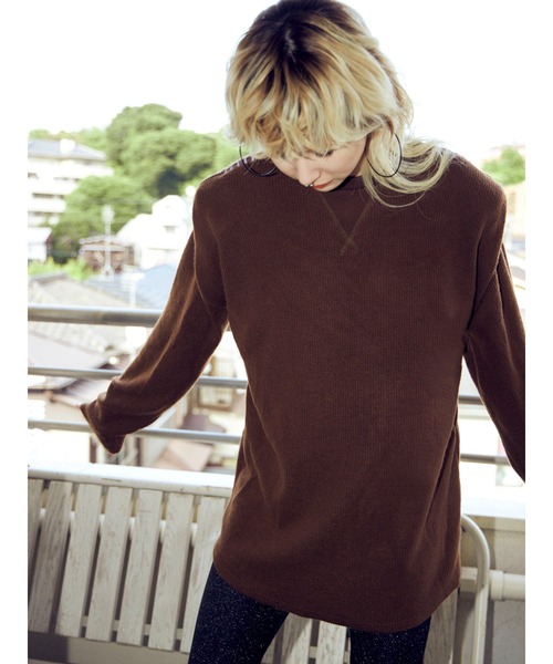 PAMEO POSE 「PAMEO POSE」 長袖カットソー FREE ブラック レディース