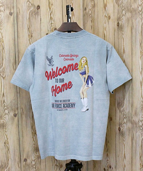 AVIREX tシャツ FADED CHEERLEADER T-SHIRT メンズ レディース