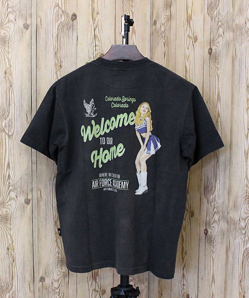 AVIREX アヴィレックス FADED CHEERLEADER T-SHIRT 半袖Tシャツ FADED CHEERLEADER T-SHIRT / フェイディド チアリーダー 半袖T