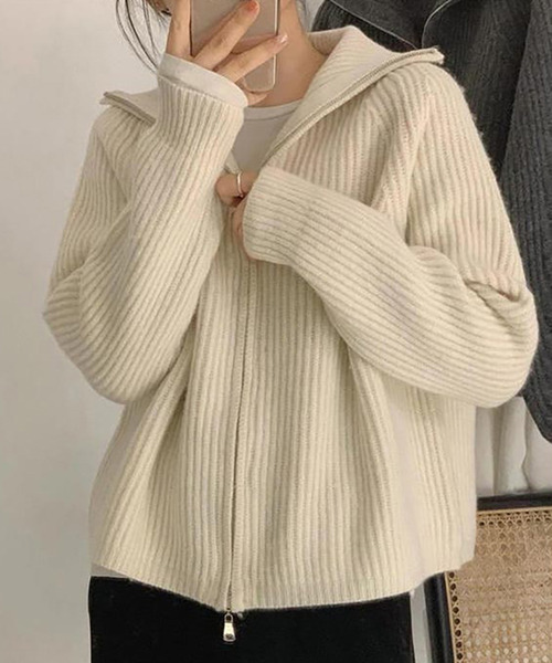 「Ulysses」 「Doula Doula」ニットカーディガン F グレー レディース_画像4