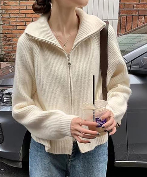 「Ulysses」 「Doula Doula」ニットカーディガン F グレー レディース_画像9