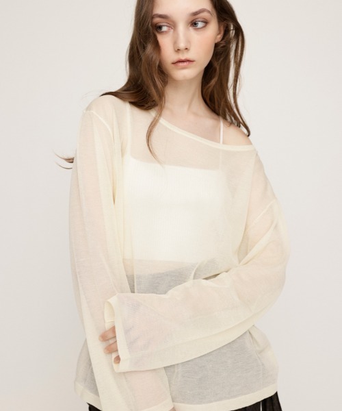 SLY ニット セーター OVERSIZE SHEER TOPS オーバーサイズ