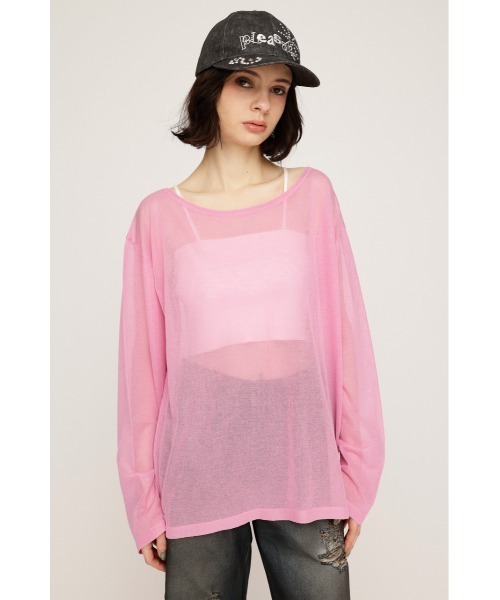 SLY ニット セーター OVERSIZE SHEER TOPS オーバーサイズ