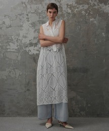 ワンピース 「EMOELLE」エンブロイダリーレースシャツワンピース｜ZOZOTOWN Yahoo!店