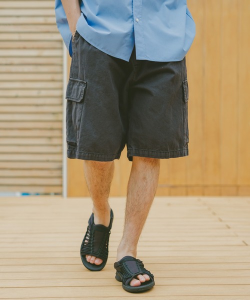 RAGEBLUE カーゴパンツ ヴィンテージライクデニム/ミリタリーカーゴ