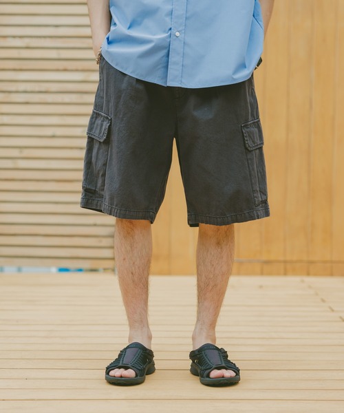 カーゴ デニムパンツ ミリタリー ヴィンテージ ルーズフィット me+em select ジーンズ デニム デニムパンツ 「 4size