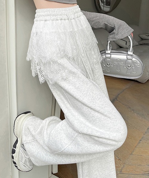 DAY CLOSET ワイドパンツ スウェットパンツ ジャージ 「大きいサイズ有