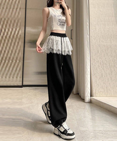 秋冬服 ジャージ スウェット パンツ ズボン オシャレ 韓国 レディース スウェットパンツ ジャージ 「韓国ファッション春のストリート