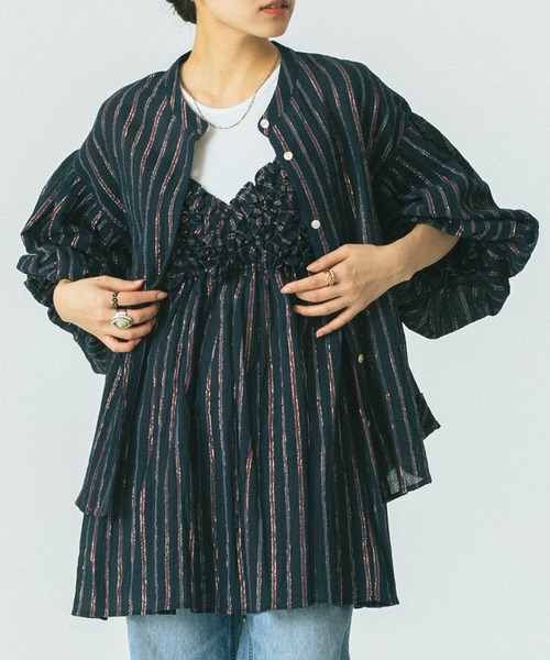 ブラウス シャツ (mag.by c)VOLUME SLEEVE BLOUSE レディース