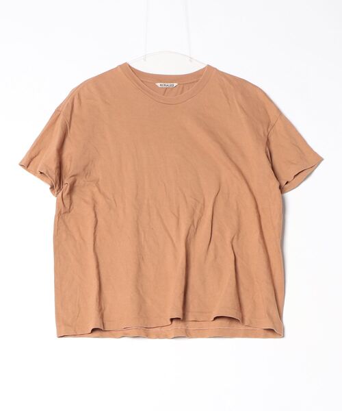 本物保証!  AURALEE 「AURALEE」 半袖Tシャツ 1 ブラウン レディース トップス