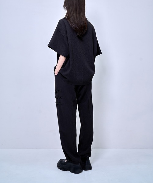 Nora Lily パンツ 「Nora Lily」Melange China Straight Pants