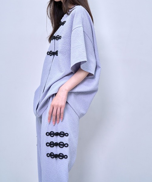 Nora Lily パンツ 「Nora Lily」Melange China Straight Pants