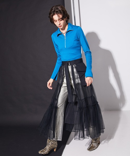 セール】Gather Flare Skirt/ギャザーフレアスカート【MAISON