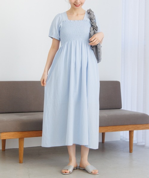 flower（ファッション） ワンピース サマリーパフワンピース