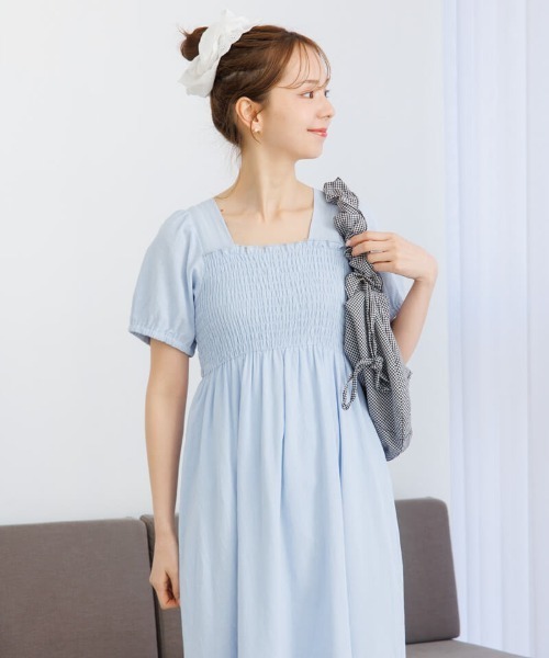 flower（ファッション） ワンピース サマリーパフワンピース