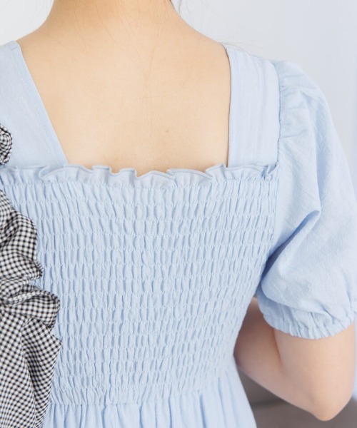 ★ petit flowerパフワンピース　新品　ホワイト cotton lace flare mini onepiece – BUNNY APARTMENT
